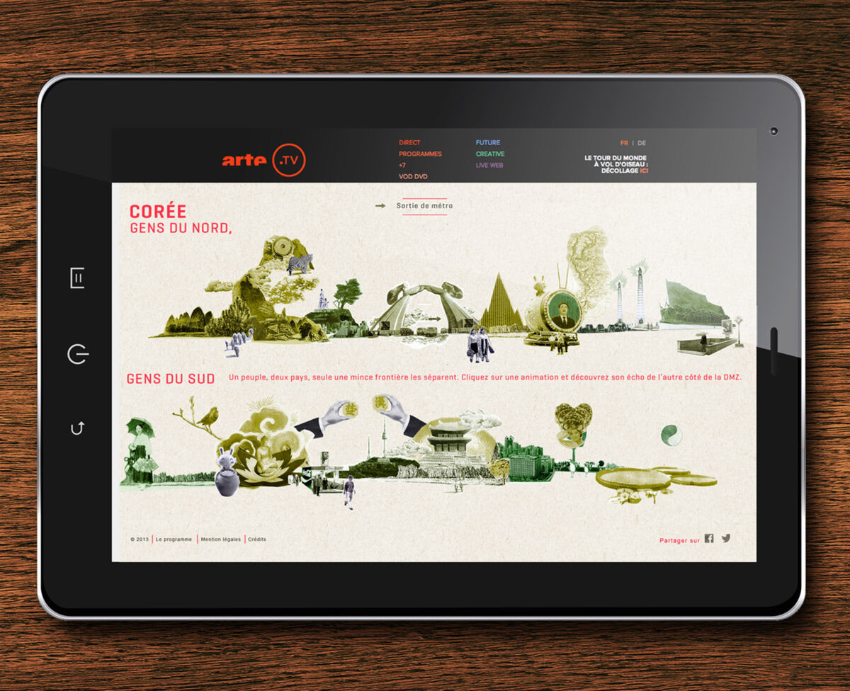 Application - La corée2 – Arte-TV